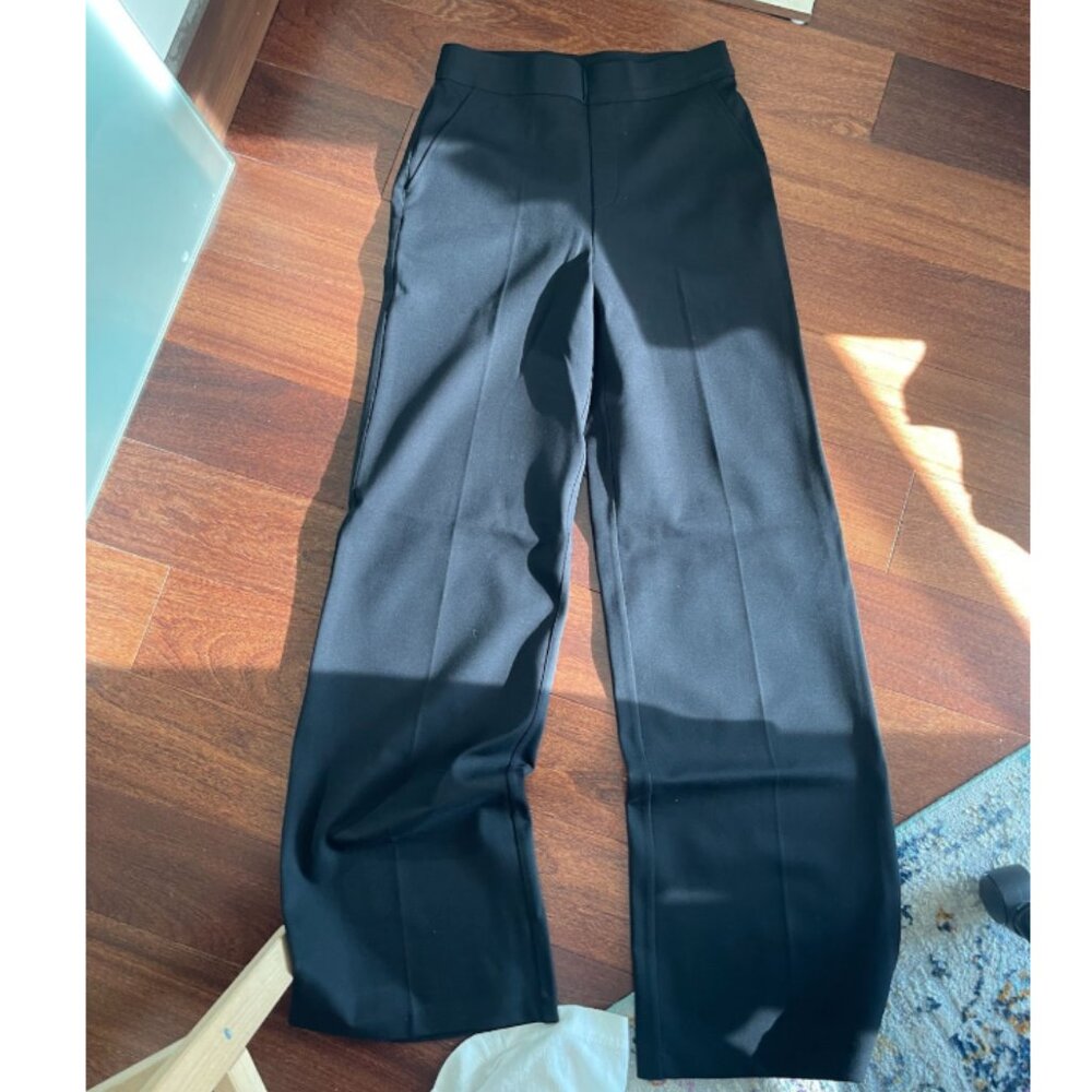 Spanx The Perfect Pant Wide Leg Trousers – Size S Tall, Black